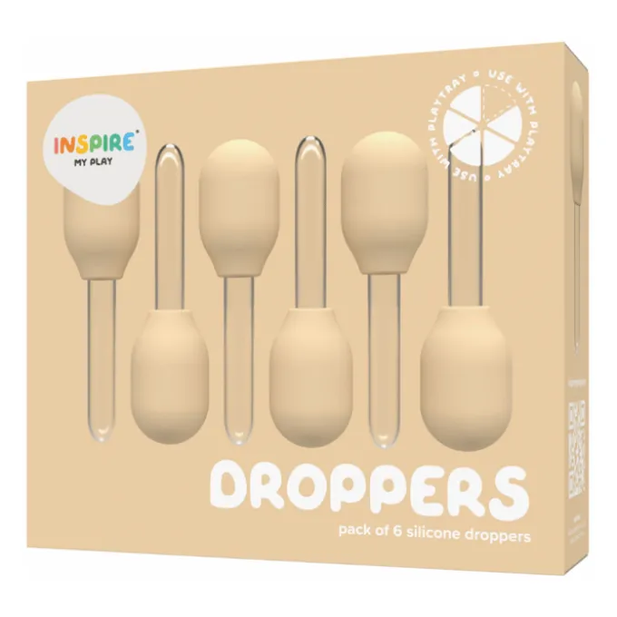 Pipette für Sinnesspiele - Natur, 6 Stk