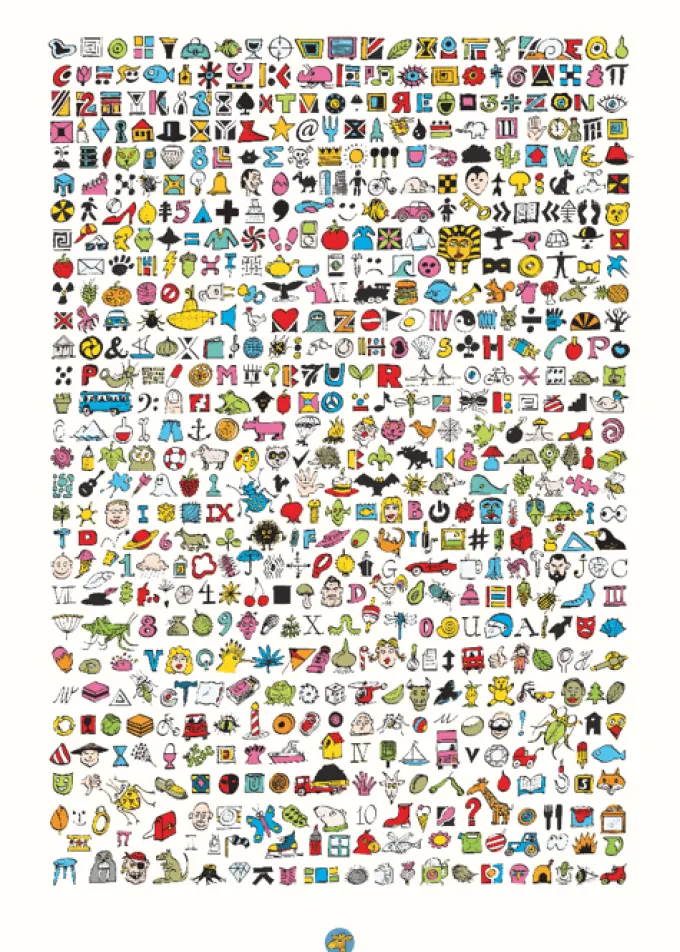 Plakat 50 x 70 cm - 1000 verschiedene Dinge