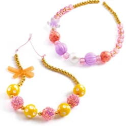 Plastikperlen – Goldmix, 200+ Stk.