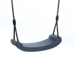 Plastikschaukel, anthrazit (schwarzes Seil)