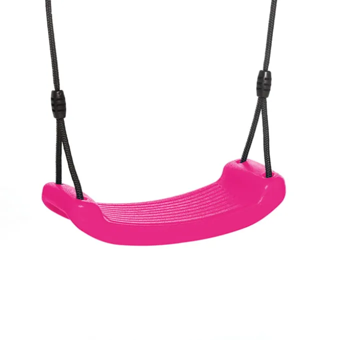 Plastikschaukel, pink (schwarzes Seil)