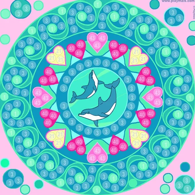 PlayMais Mosaic Trendy - Mandala, 3.000 Stk.