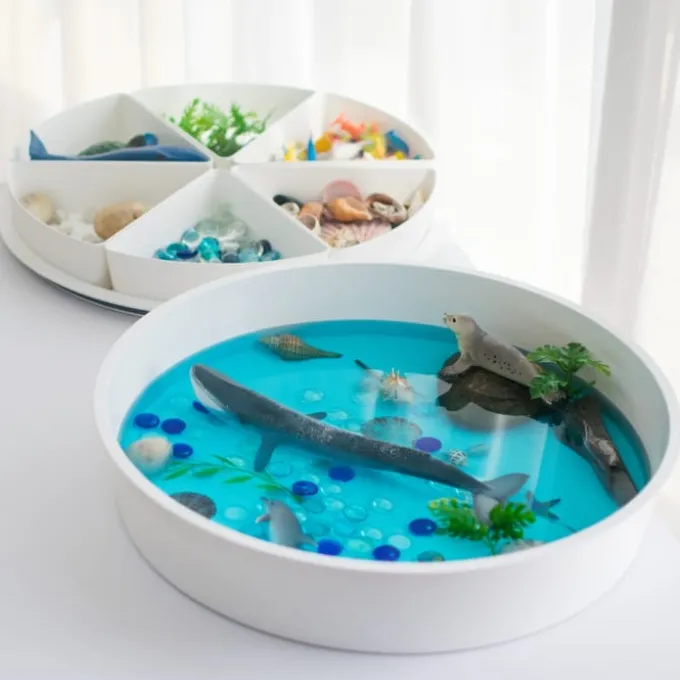 PlayTRAY - Spiel- & Sensoriktablett m. Deckel