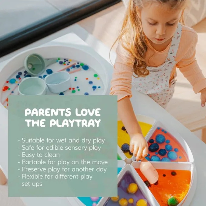 PlayTRAY - Spiel- & Sensoriktablett m. Deckel