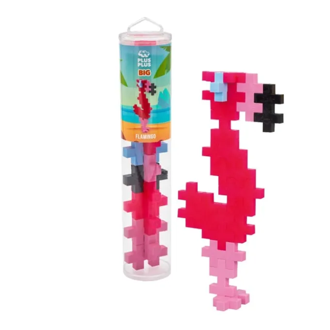 Plus-Plus BIG Rohr -Flamingo, 15 Stk.