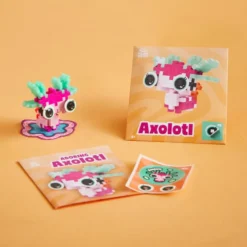 Plus-Plus Haustier-Set – Axolotl pink, 39 Stk.