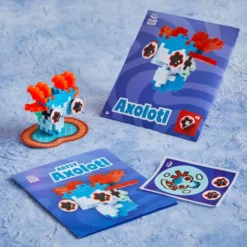 Plus-Plus Haustier-Set – Axolotl blau, 39 Stk.