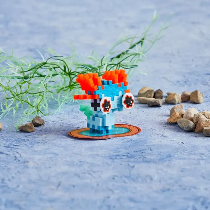 Plus-Plus Haustier-Set – Axolotl blau, 39 Stk.