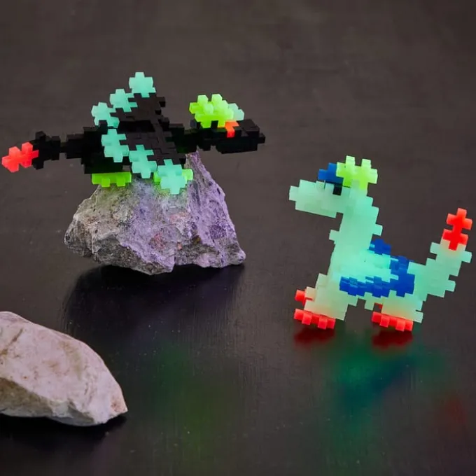 Plus-Plus in Röhre – Glow-Drache, 100 Stk.