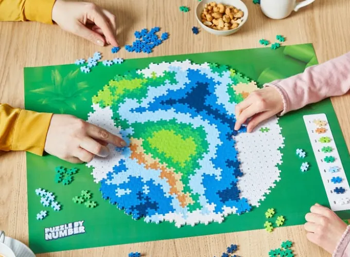 Plus-Plus - Puzzeln nach Zahlen, Erde, 800 T.