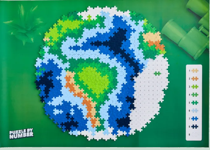 Plus-Plus - Puzzeln nach Zahlen, Erde, 800 T.