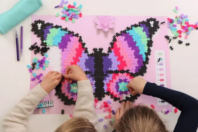 Plus-Plus - Puzzeln nach Zahlen, Schmetterling,800