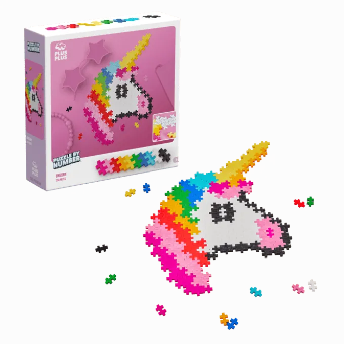 Plus-Plus - Puzzle by Number - Einhorn, 250 Stk.