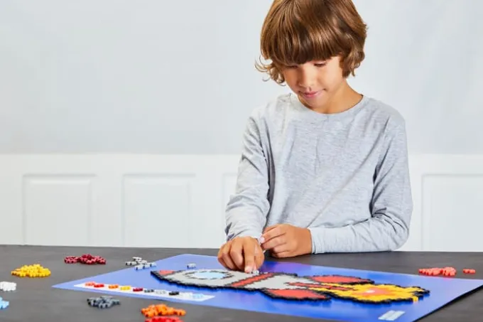 Plus-Plus - Puzzle by Number - Rakete, 500 Stk.