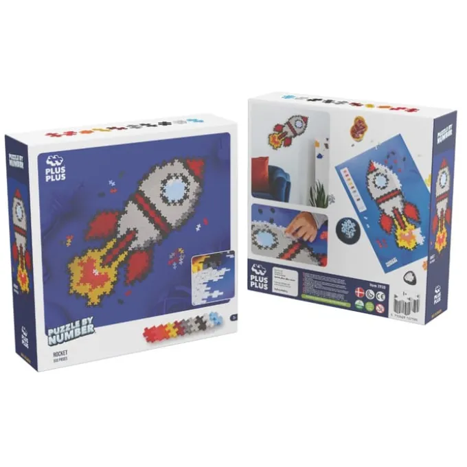 Plus-Plus - Puzzle by Number - Rakete, 500 Stk.
