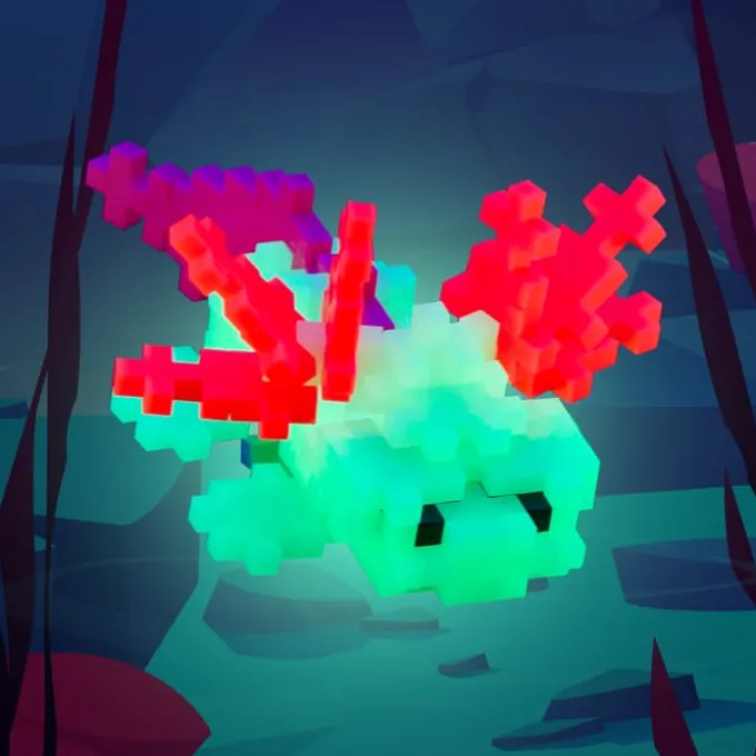 Plus-Plus Rohr - Axolotl, 100 Teile