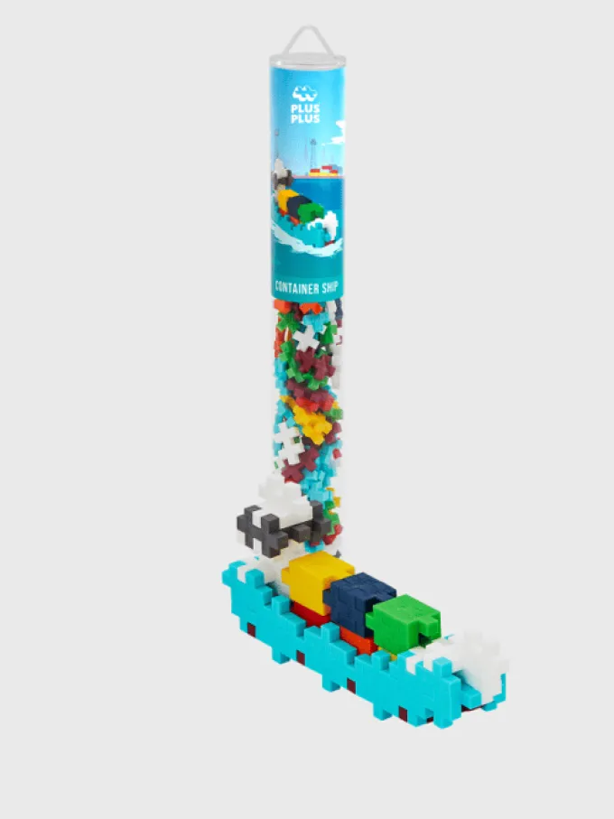 Plus-Plus Tube - Containerschiff, 100 Stk.