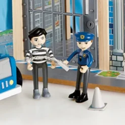 Polizeistation aus Holz m. 13 Teilen