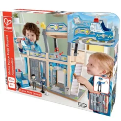 Polizeistation aus Holz m. 13 Teilen