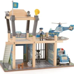 Polizeistation aus Holz m. 13 Teilen