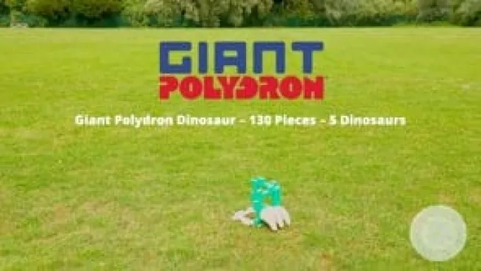 Polydron Large - Dinosaurier, 130 Teile