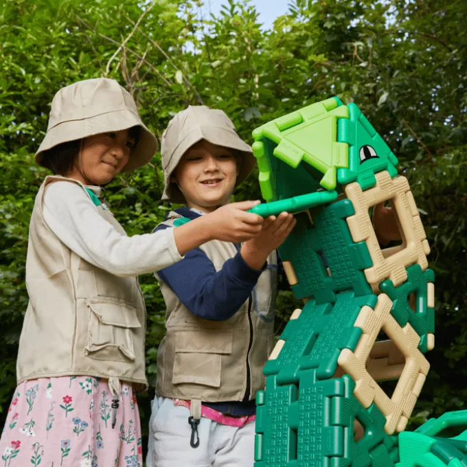 Polydron Large - Dinosaurier, 130 Teile