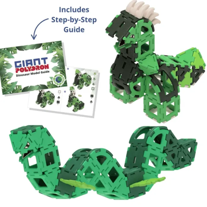 Polydron Large - Dinosaurier, 130 Teile