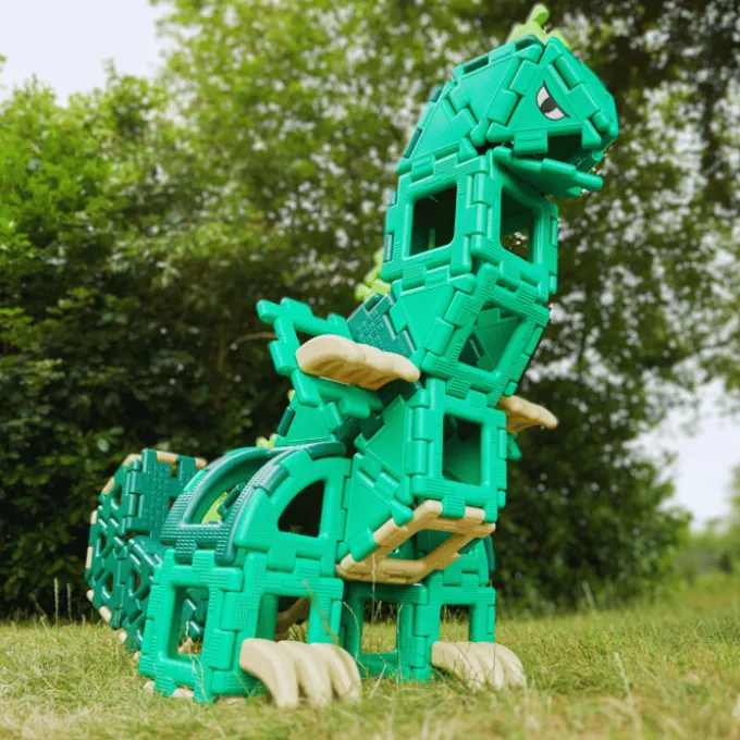 Polydron Large - Dinosaurier, 130 Teile