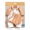Pomea Puppenkleidung – Set mit Latzhose, Cannelle