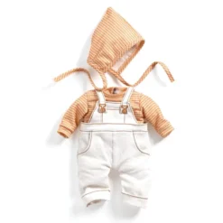 Pomea Puppenkleidung – Set mit Latzhose, Cannelle