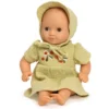 Pomea Puppenkleidung - Sommerkleid mit Häubchen