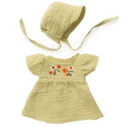 Pomea Puppenkleidung - Sommerkleid mit Häubchen
