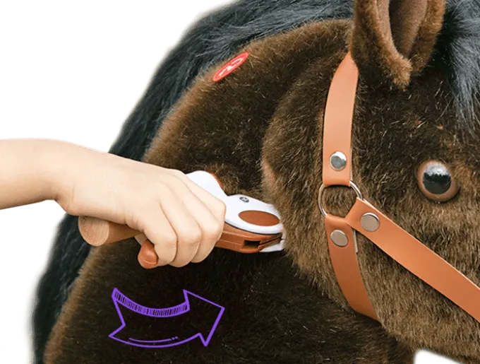 PonyCycle - Pferd, dunkelbraun, Blesse weiß, klein