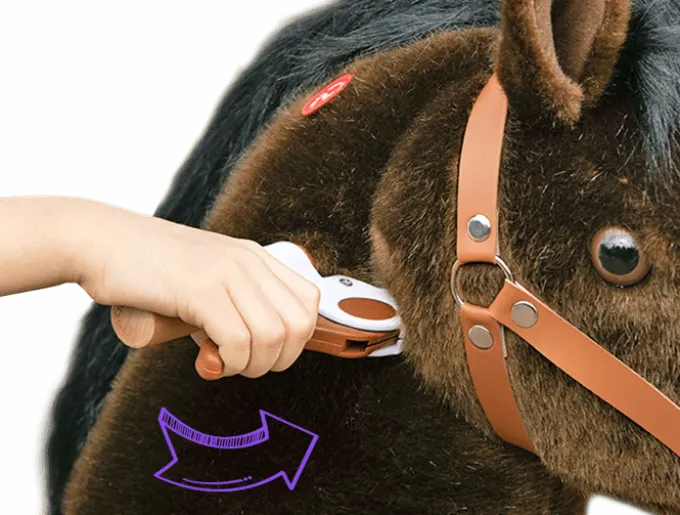 PonyCycle Pferd - medium, dunkelbraun