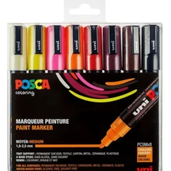 Poscafilzstifte PC-5M – Warme Farben, 8 Stk.