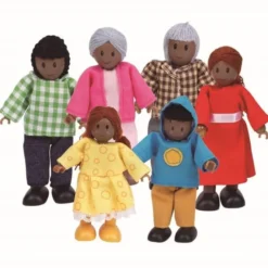 Puppen 11 cm - 6 Familienmitglieder