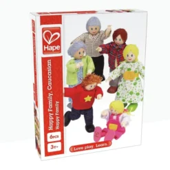 Puppenhausfiguren - Familie, mit Großeltern