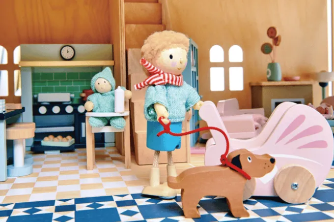 Puppenhausmöbel - Babyzimmer