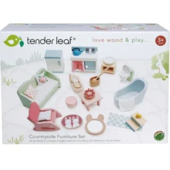 Puppenhausmöbel - Wohnzimmer, Küche, Bad