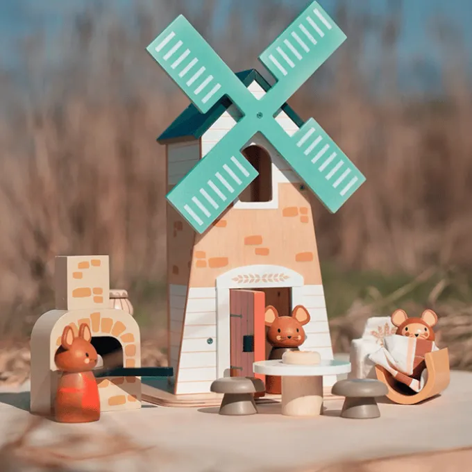 Puppenhauszubehör - Die Windmühle der Mäuse