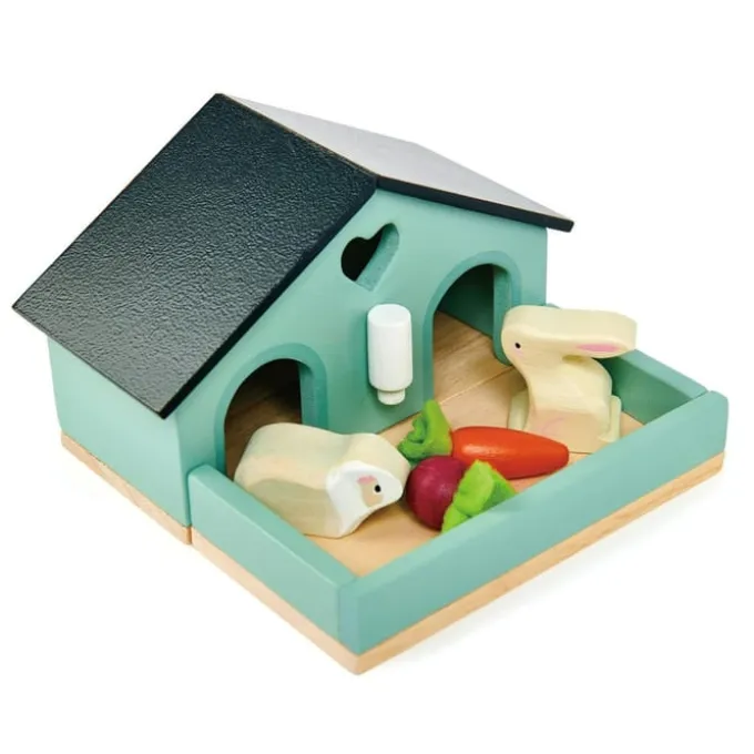 Puppenhaus Zubehör - Kaninchen + Meerschweinchen