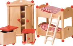 Puppenhaus Zubehör - klassisches Kinderzimmer
