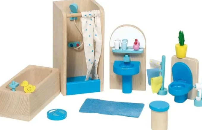 Puppenhaus Zubehör - modernes Badezimmer