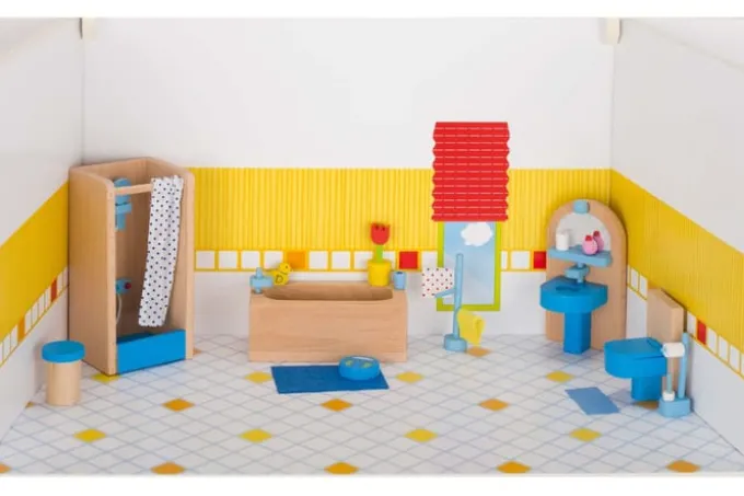 Puppenhaus Zubehör - modernes Badezimmer