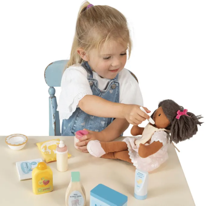 Puppenzubehör – Babypflegeset, 11 Teile