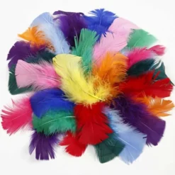 Putenfedern - verschiedene Farben, 50 g.