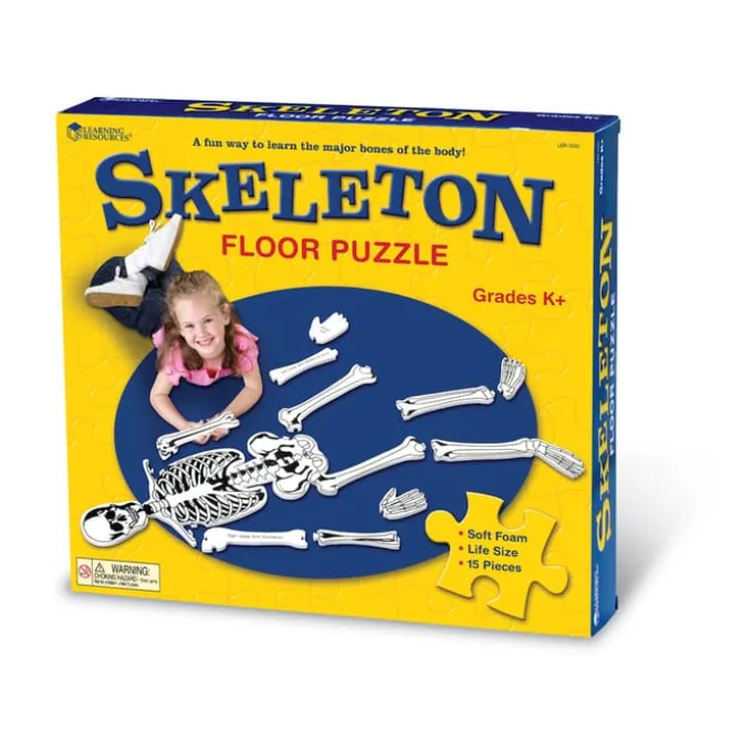 Puzzle Boden - Skelett aus Schaumstoff