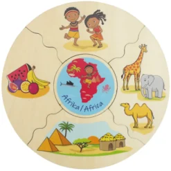 Puzzlebox - Kontinente, 5 Stk.