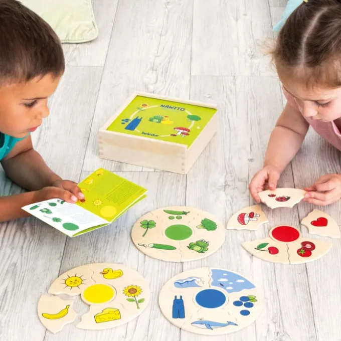 Puzzle in Box - Farben, 4 Stk.