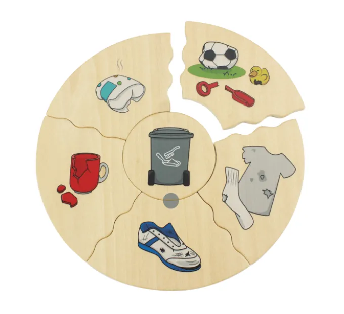 Puzzle in Schachtel - Mülltrennung, 5 Stk.